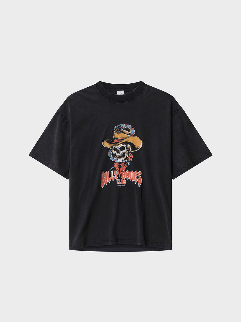Cowboy Country Tee - Washed Black