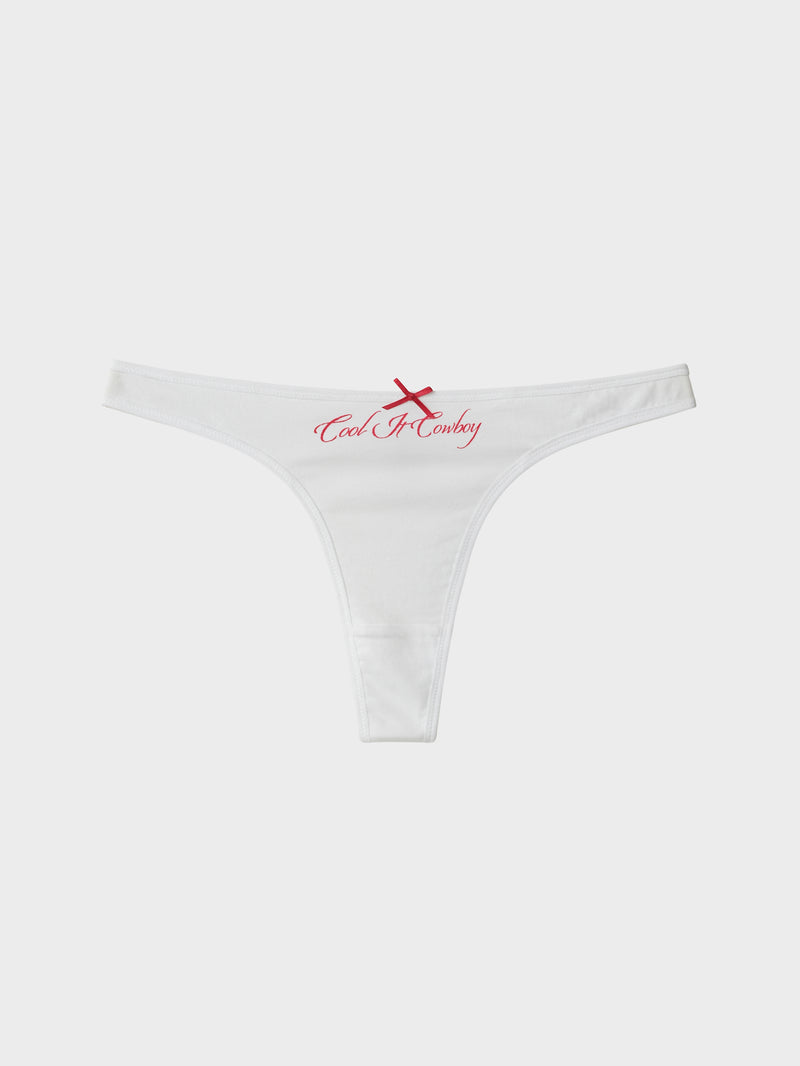 Cool It Cowboy G-String - Cream