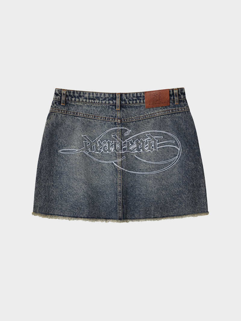 Dead End Skirt - Washed Denim