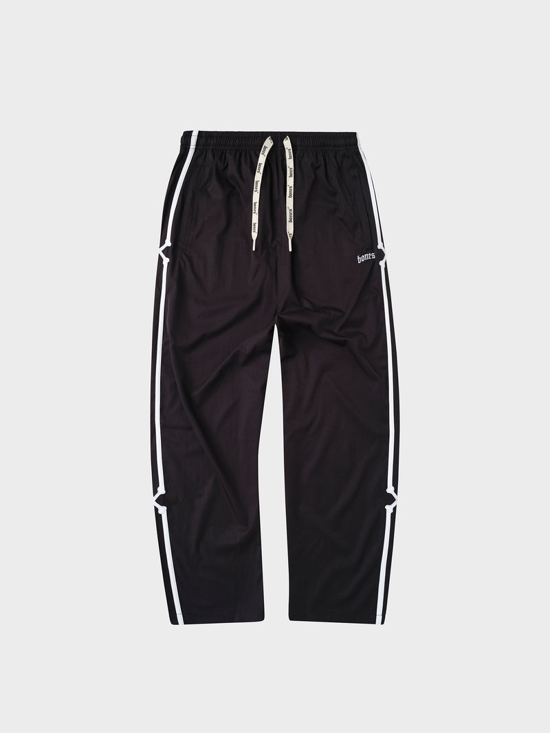 Doubled Crossed Track Pant - Black
