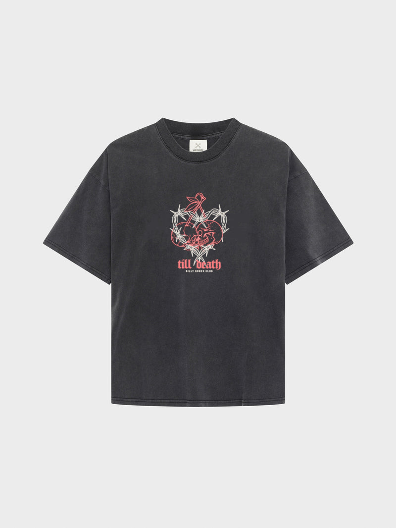 Till Death 4.0 Tee - Washed Black