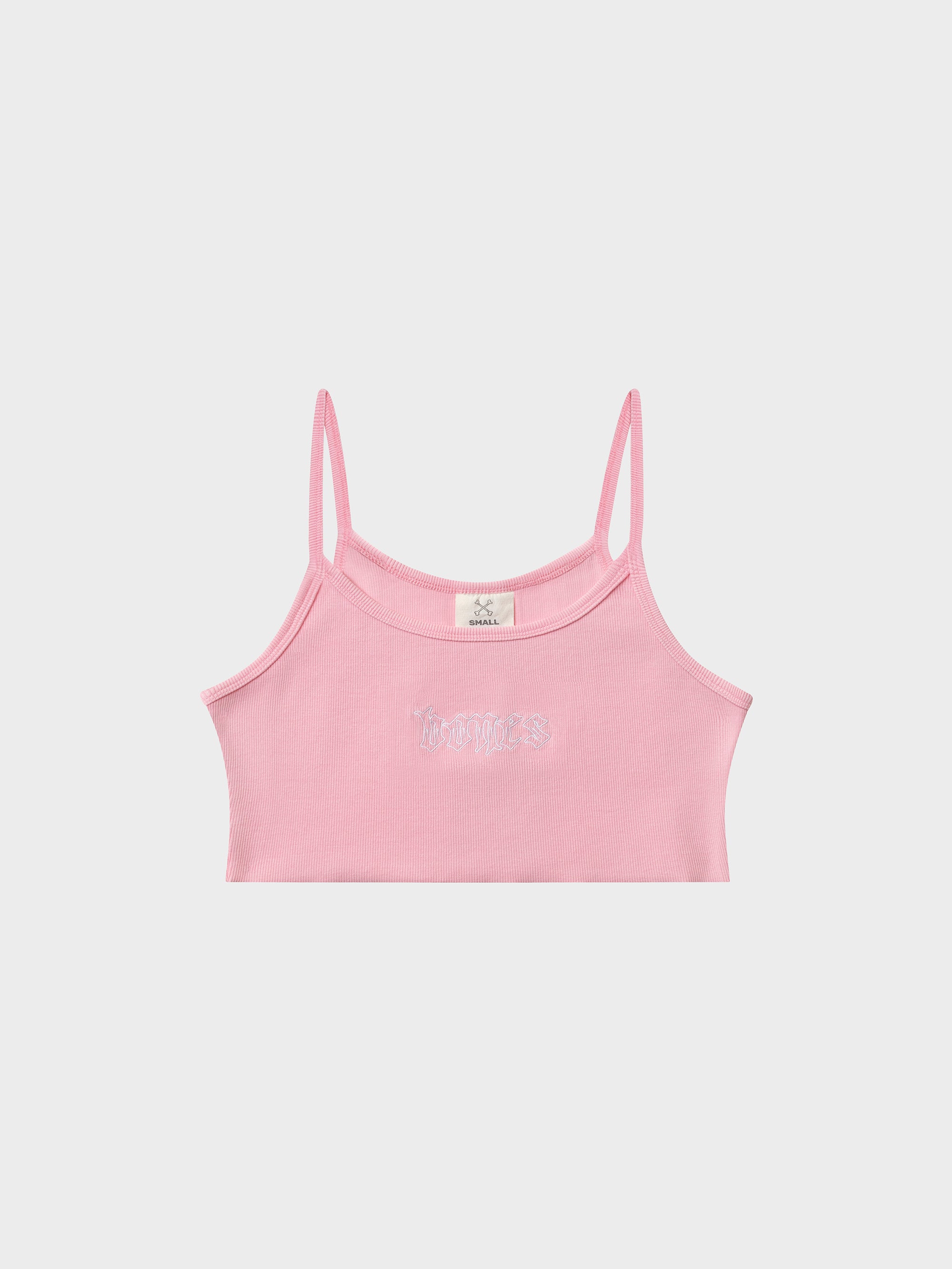 Bones Club Rib Crop - Washed Pink