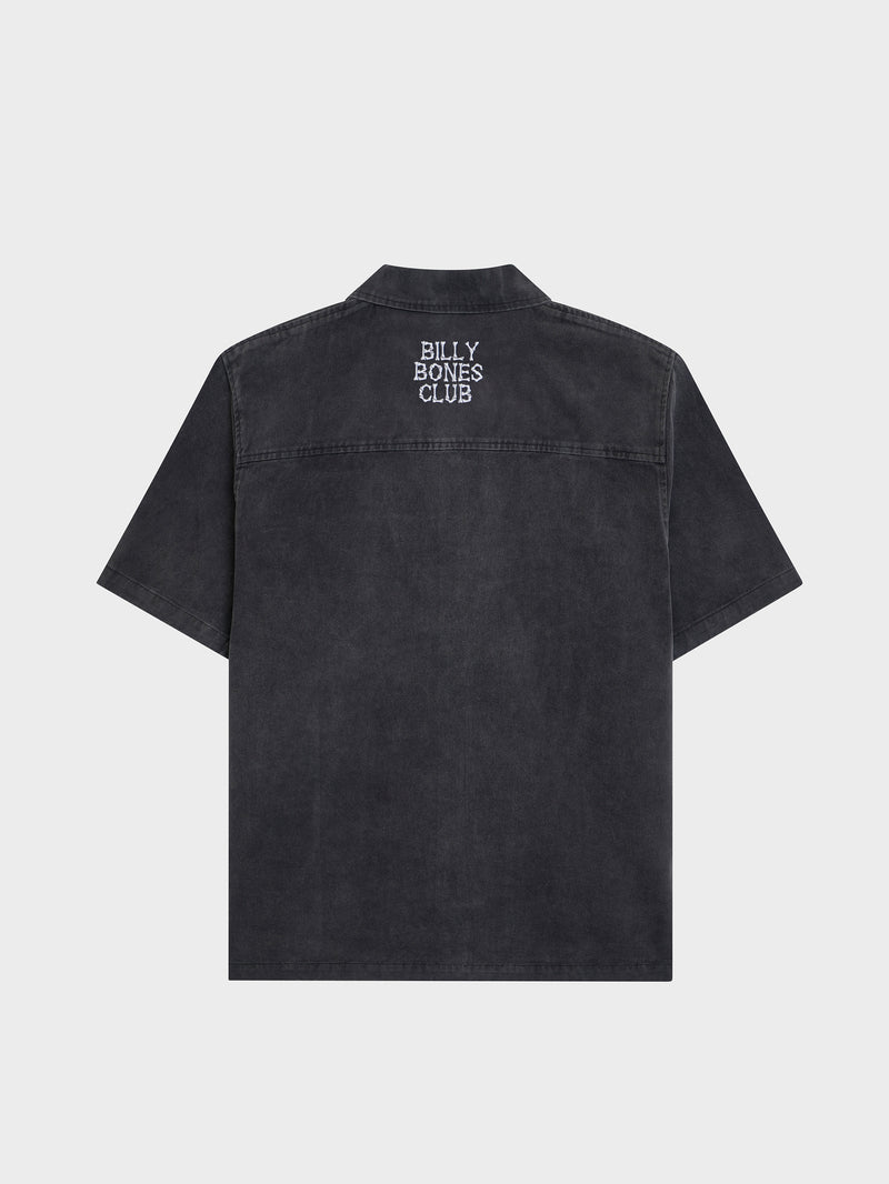 Bones Garage Work Shirt - Washed Black