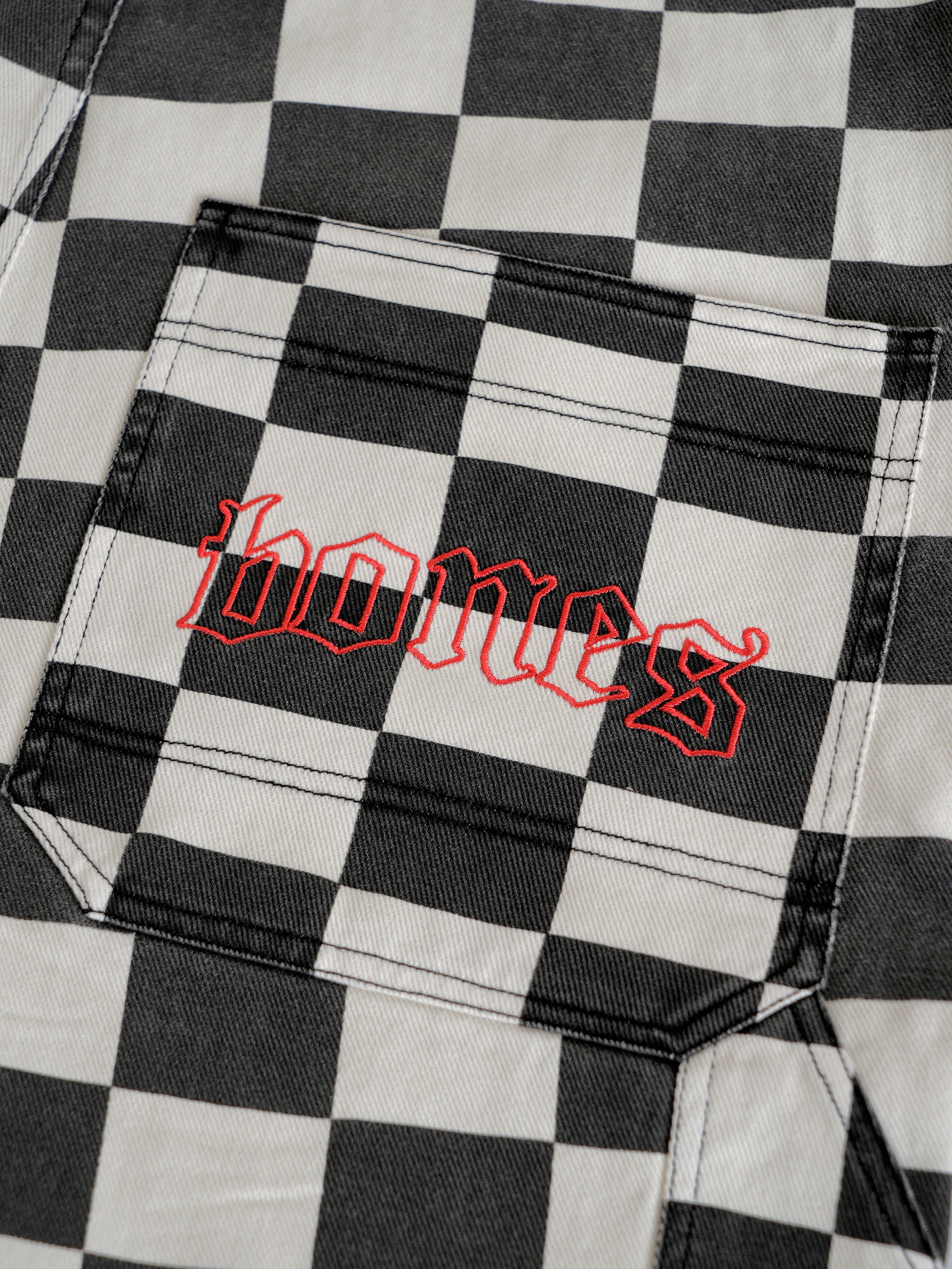 Burner Overalls - Check/Flame