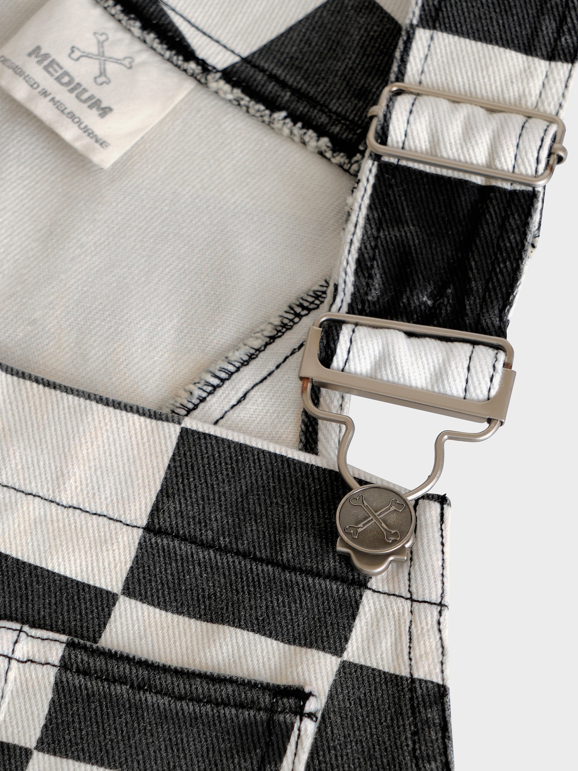 Burner Overalls - Check/Flame