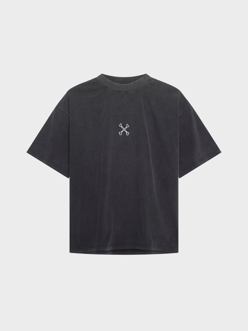 Cross Bones Tee - Vintage Black