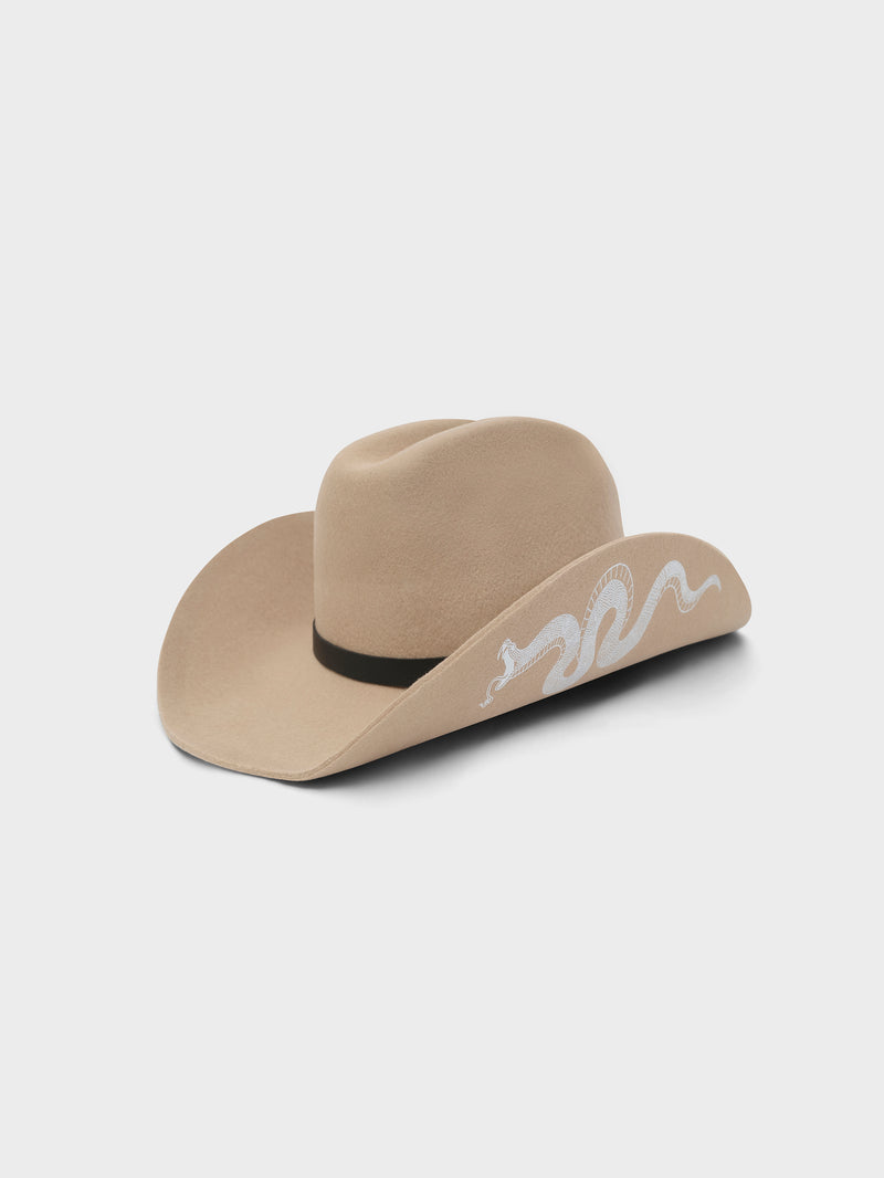 Serpent Cowboy Hat - Caramel