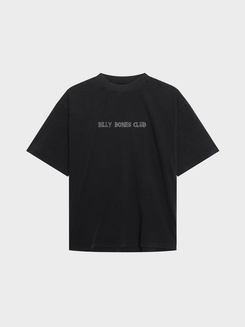 Bones Letter Tee - Vintage Black