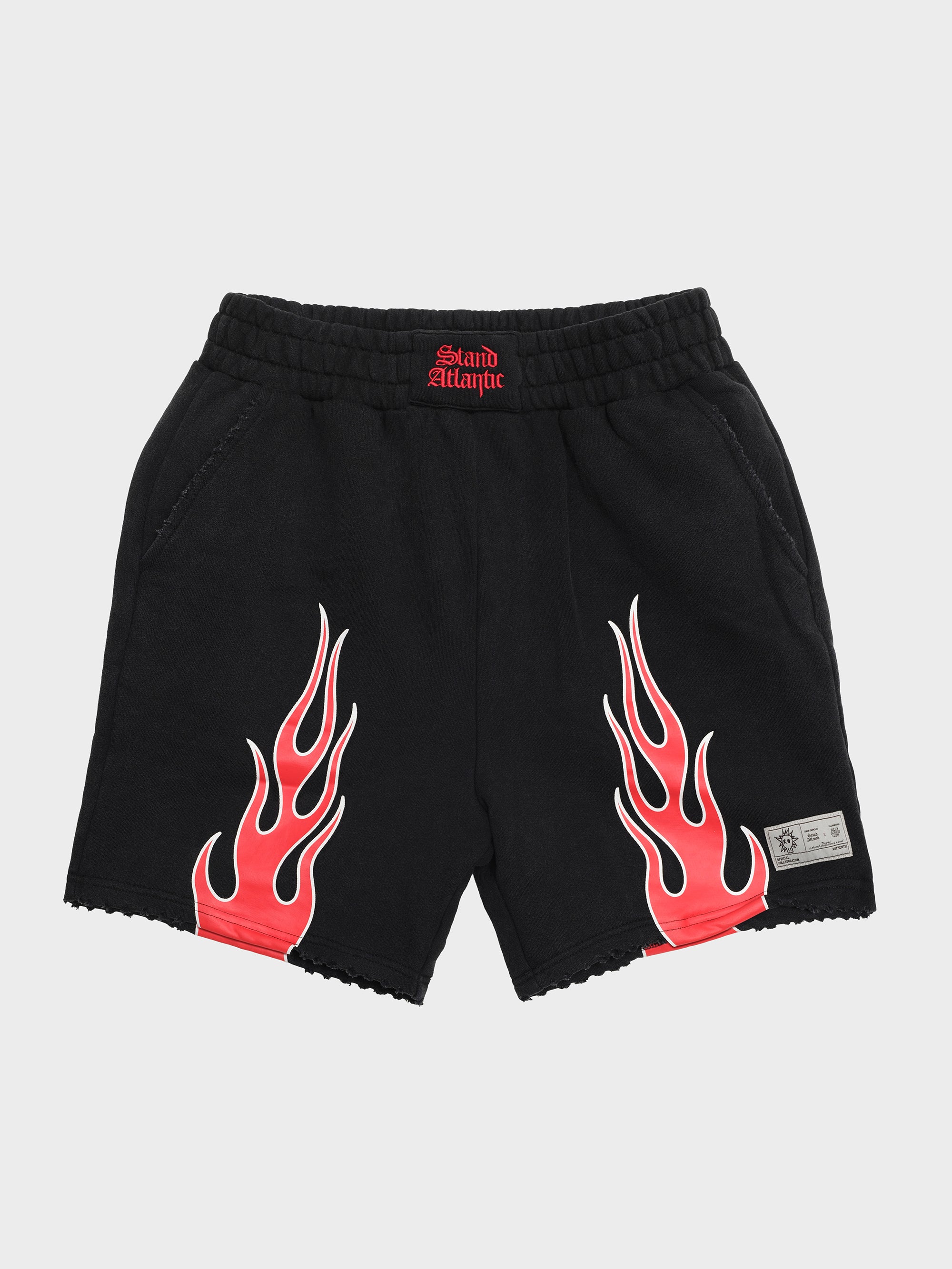 Stand Atlantic x Bones Jersey Shorts - Vintage Black