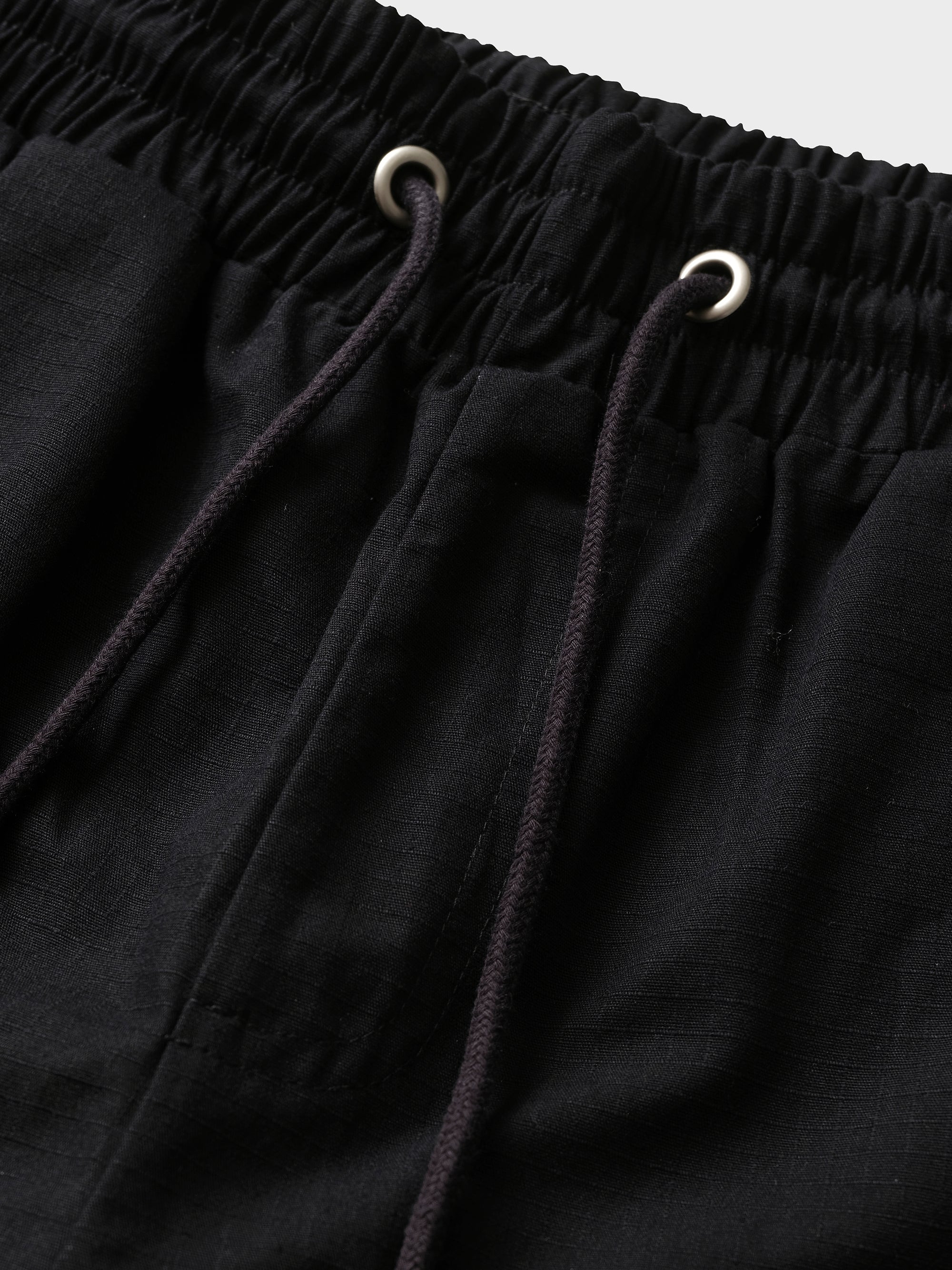 Star Studded Cargo Shorts - Washed Black