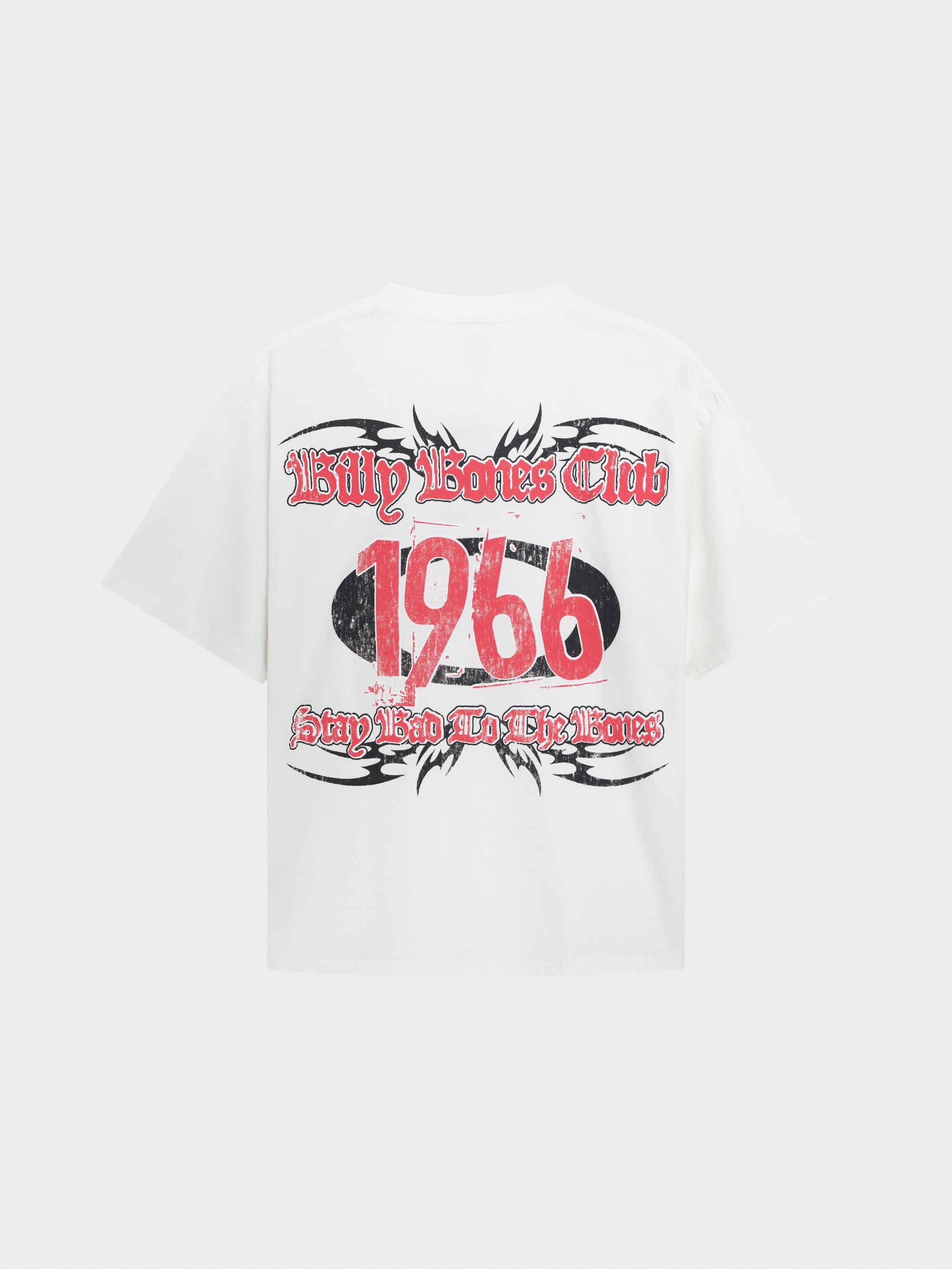 Cyber Bones Box Tee - Distressed White