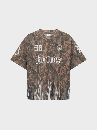Skeleton Campout Box Tee - Pepper