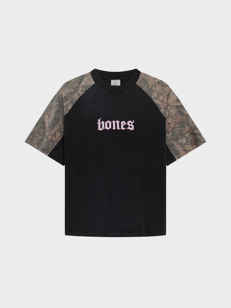 Lovers Steeze Panel Tee - Washed Black/Camo