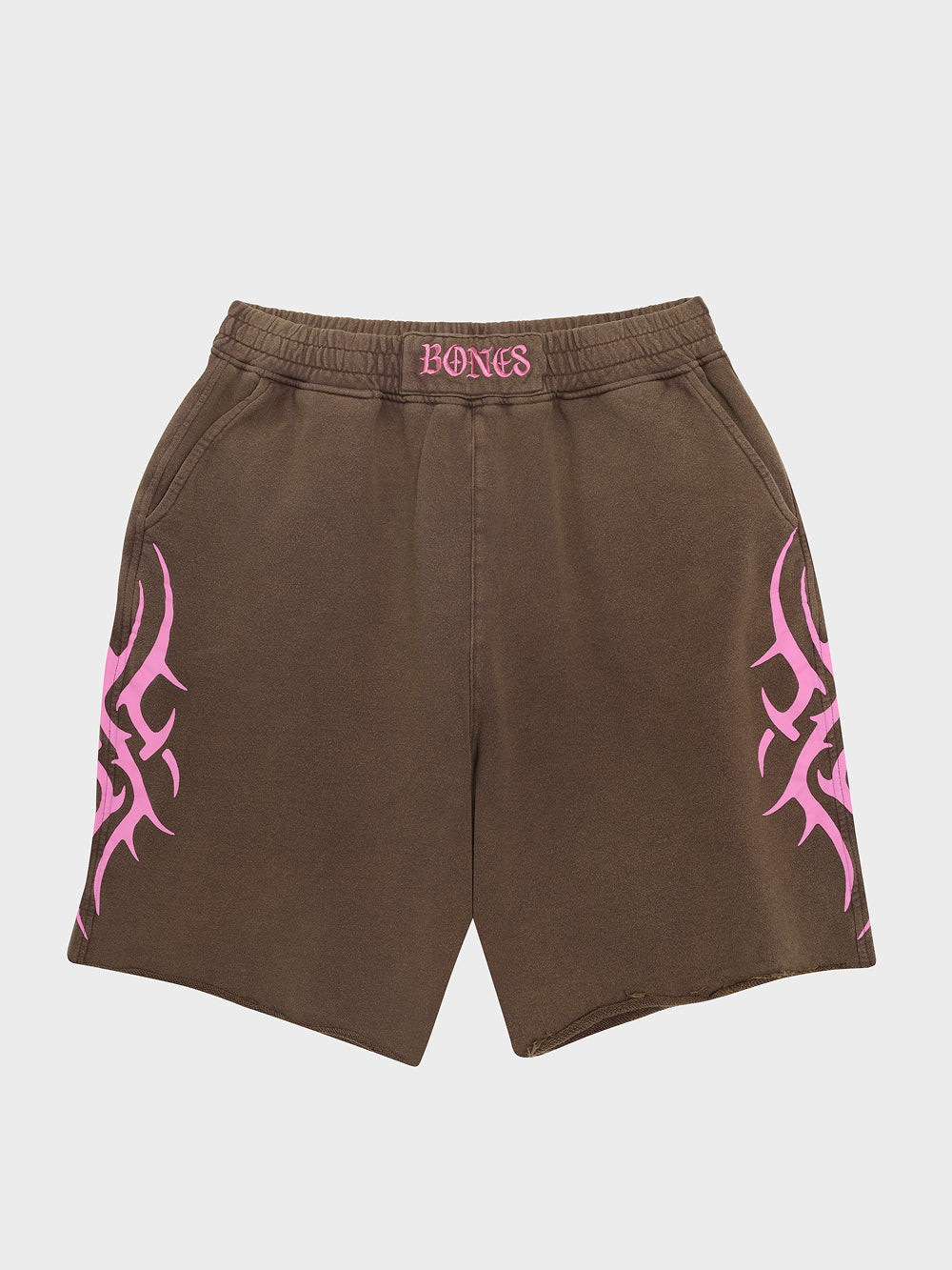 Cyber Baggy Jersey Shorts - Chocolate/Pink
