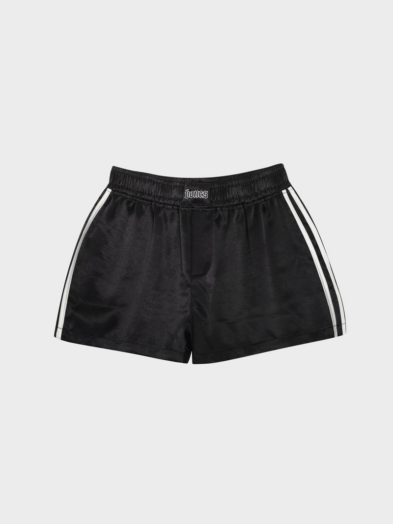 Double Crossed Silk Short - Black
