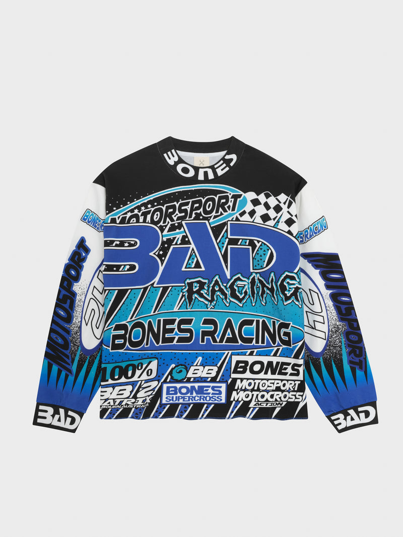 Bones Motocross Jersey - Blue/Black