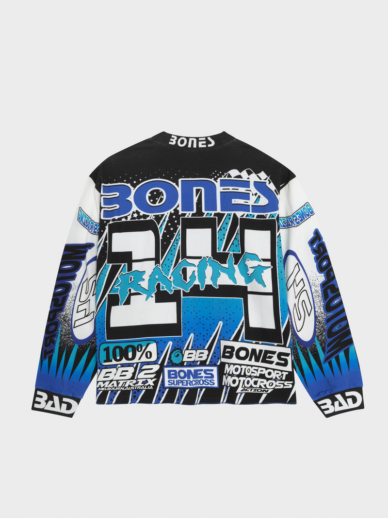 Bones Motocross Jersey - Blue/Black