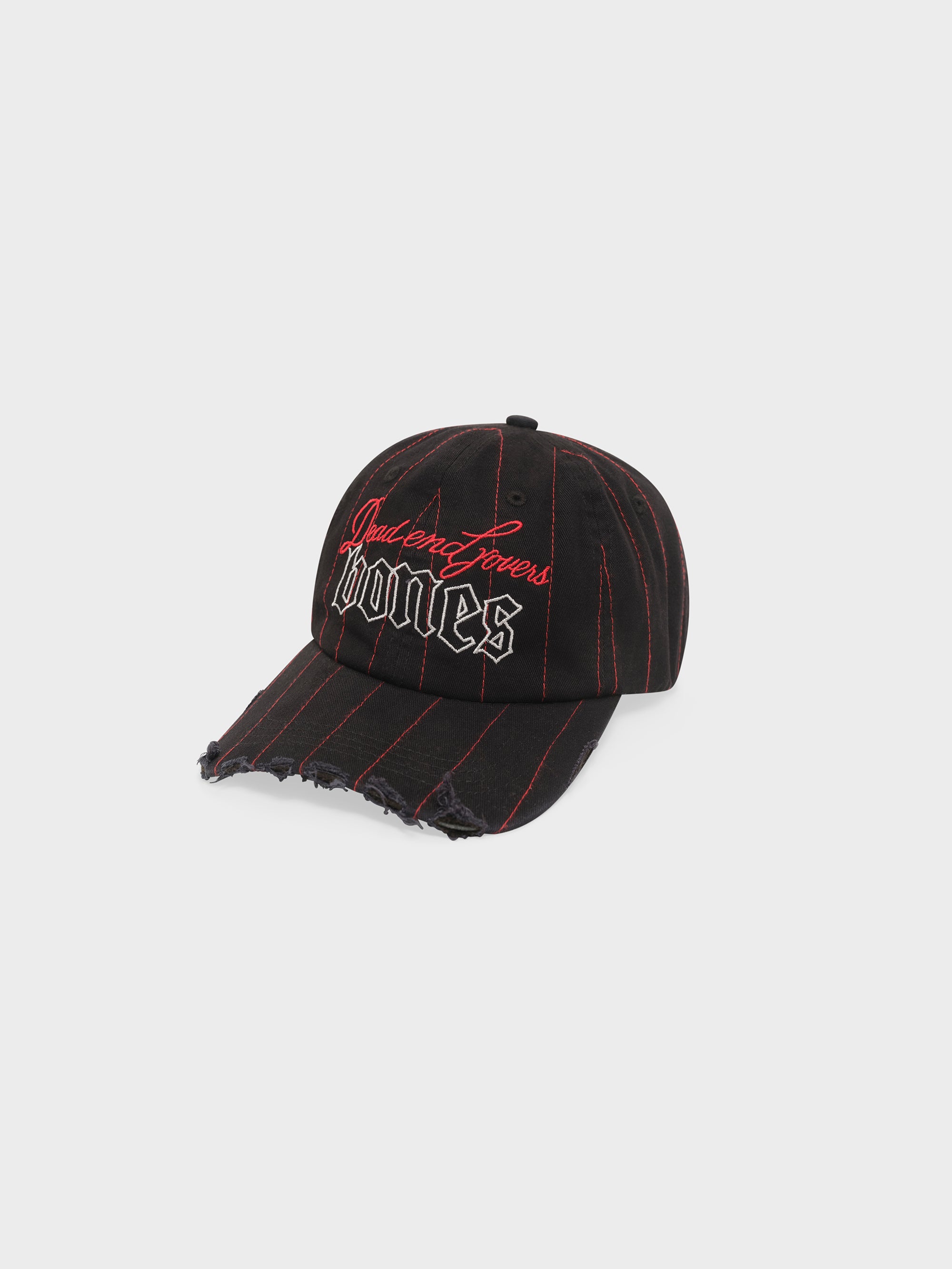 Classic Dad Cap - Washed Black Pin Stripe
