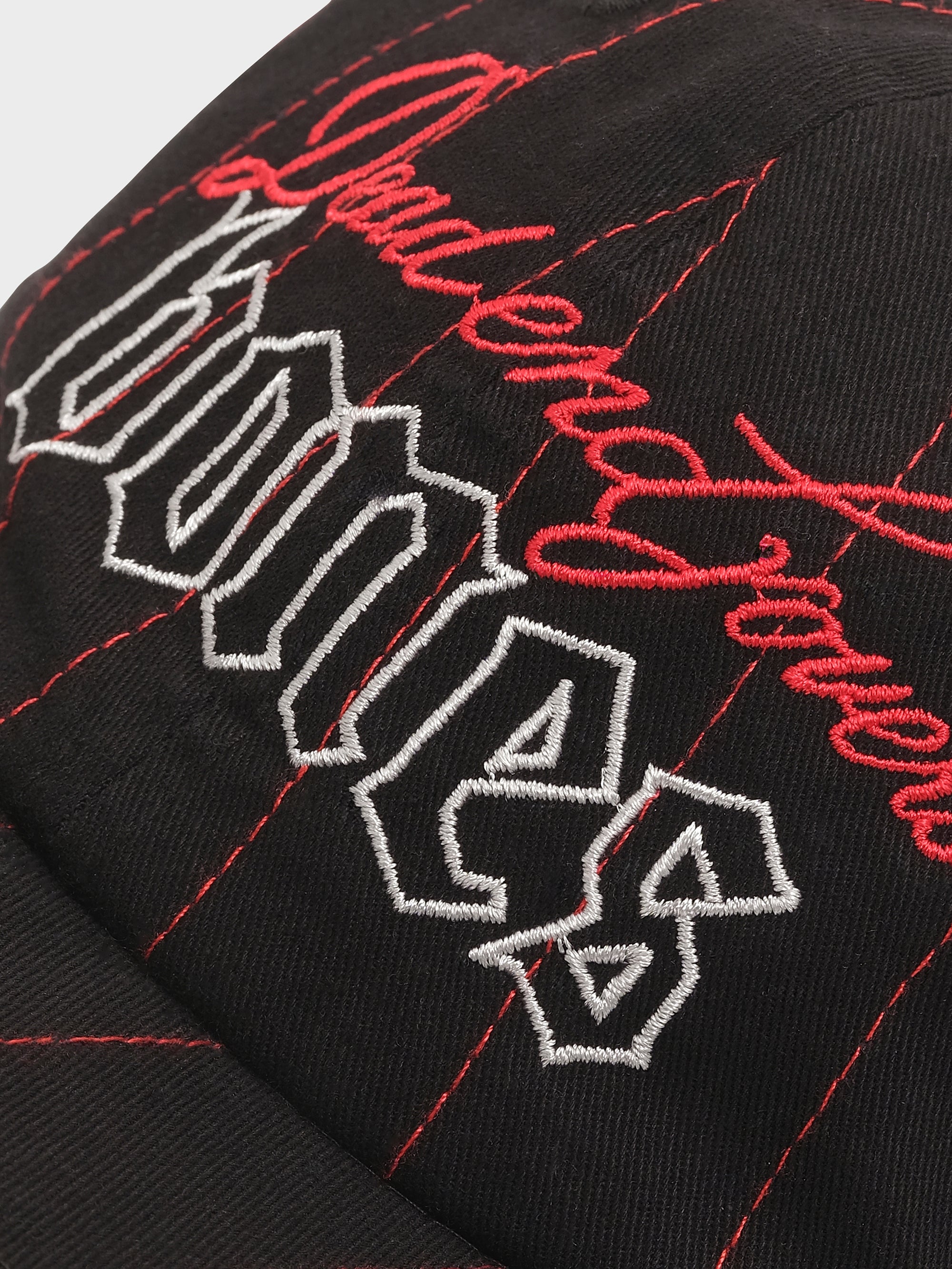 Classic Dad Cap - Washed Black Pin Stripe