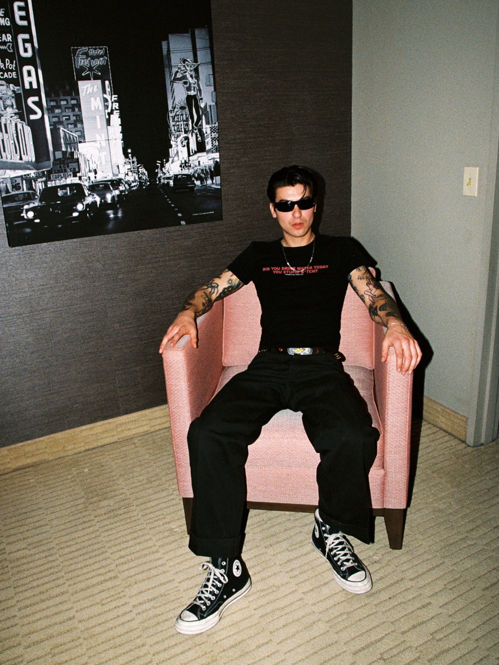 Thirsty Baby Tee - Vintage Black