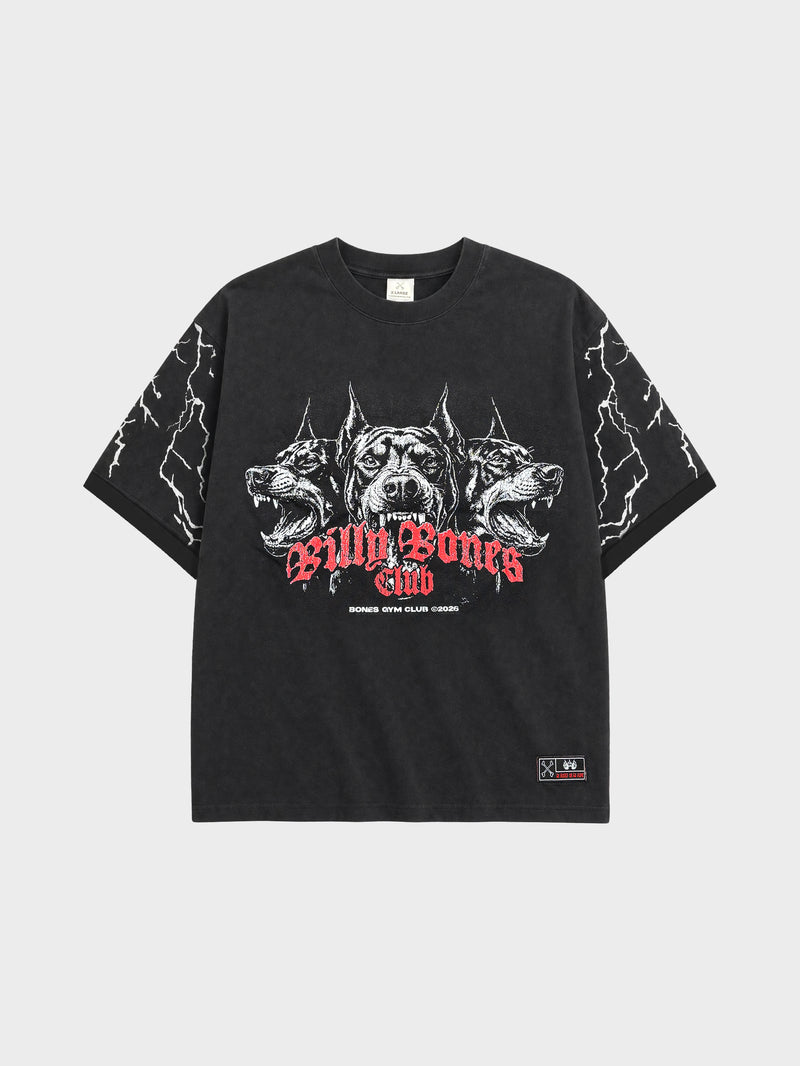 All Bark Gym Tee - Washed Black