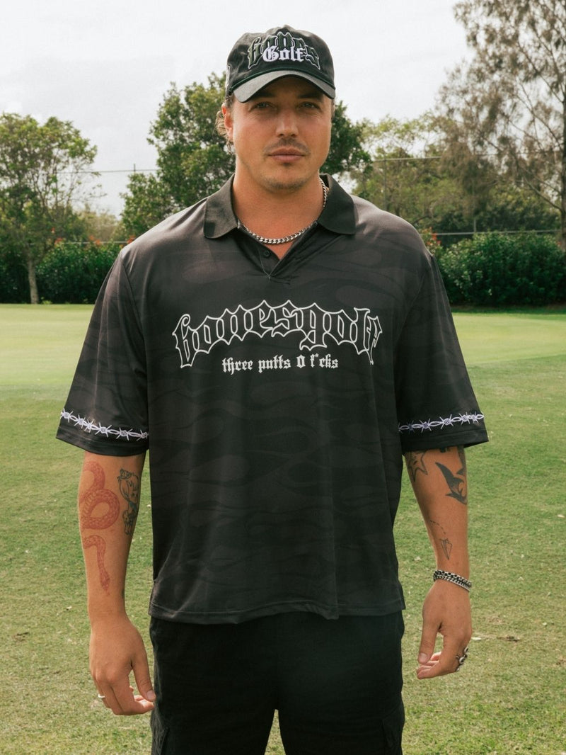 Three Putts Polo - Black