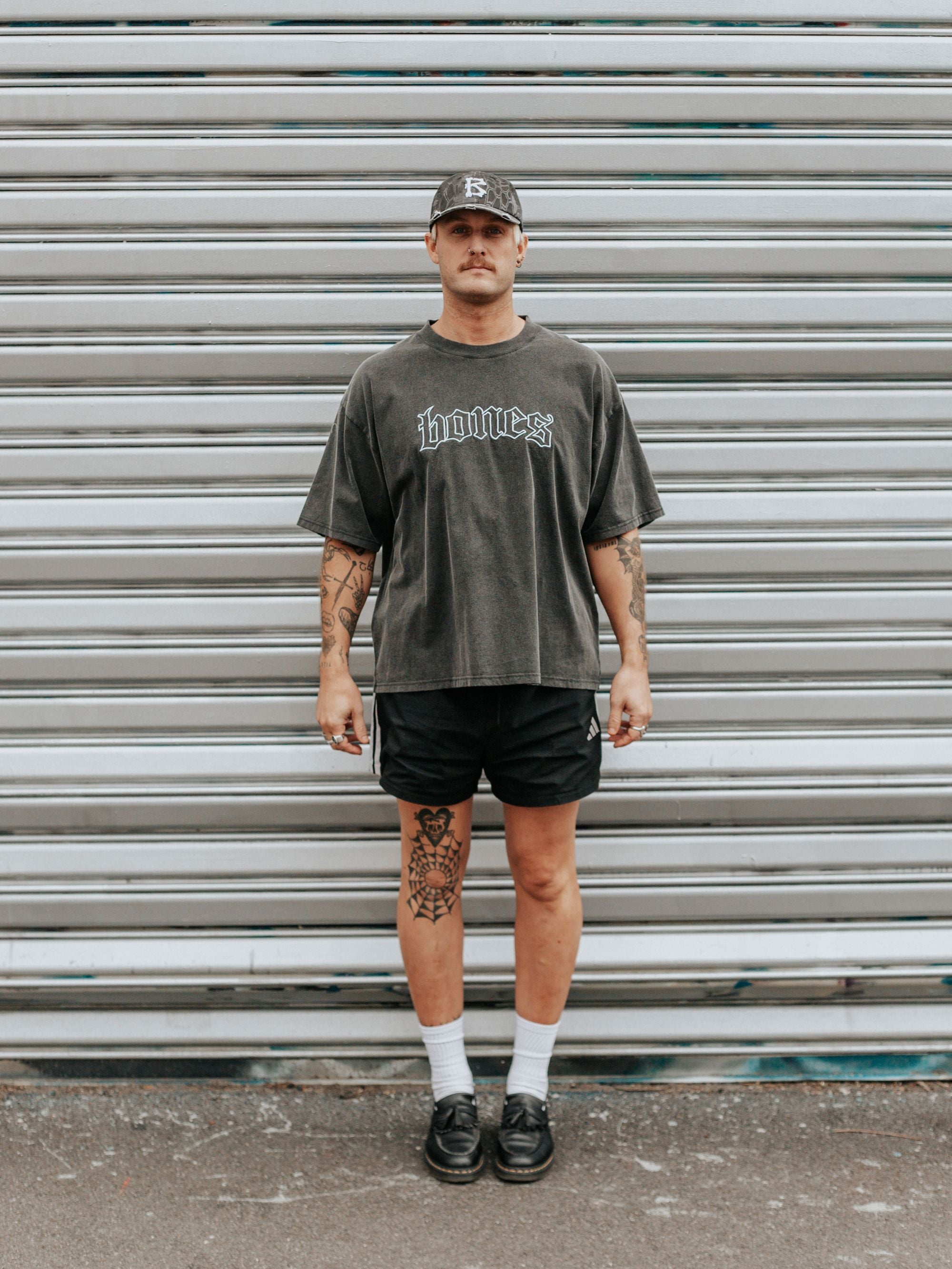 Bones Classic Tee - Washed Black