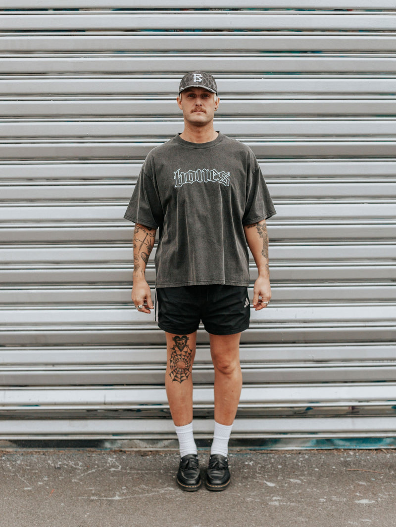Bones Classic Tee - Washed Black