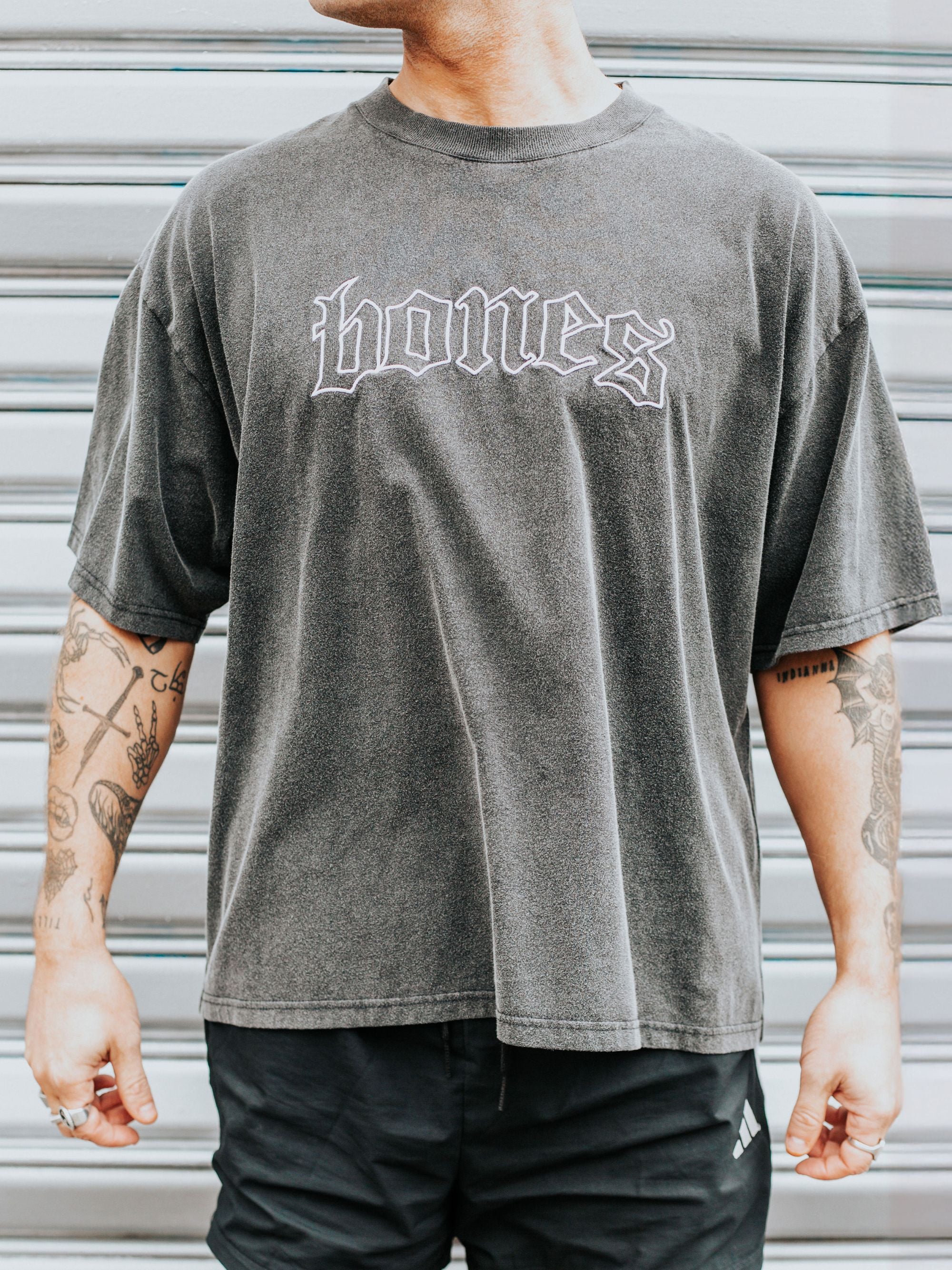 Bones Classic Tee - Washed Black