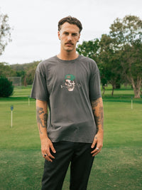 Golf Club Flash Tee - Washed Black | Billy Bones Club