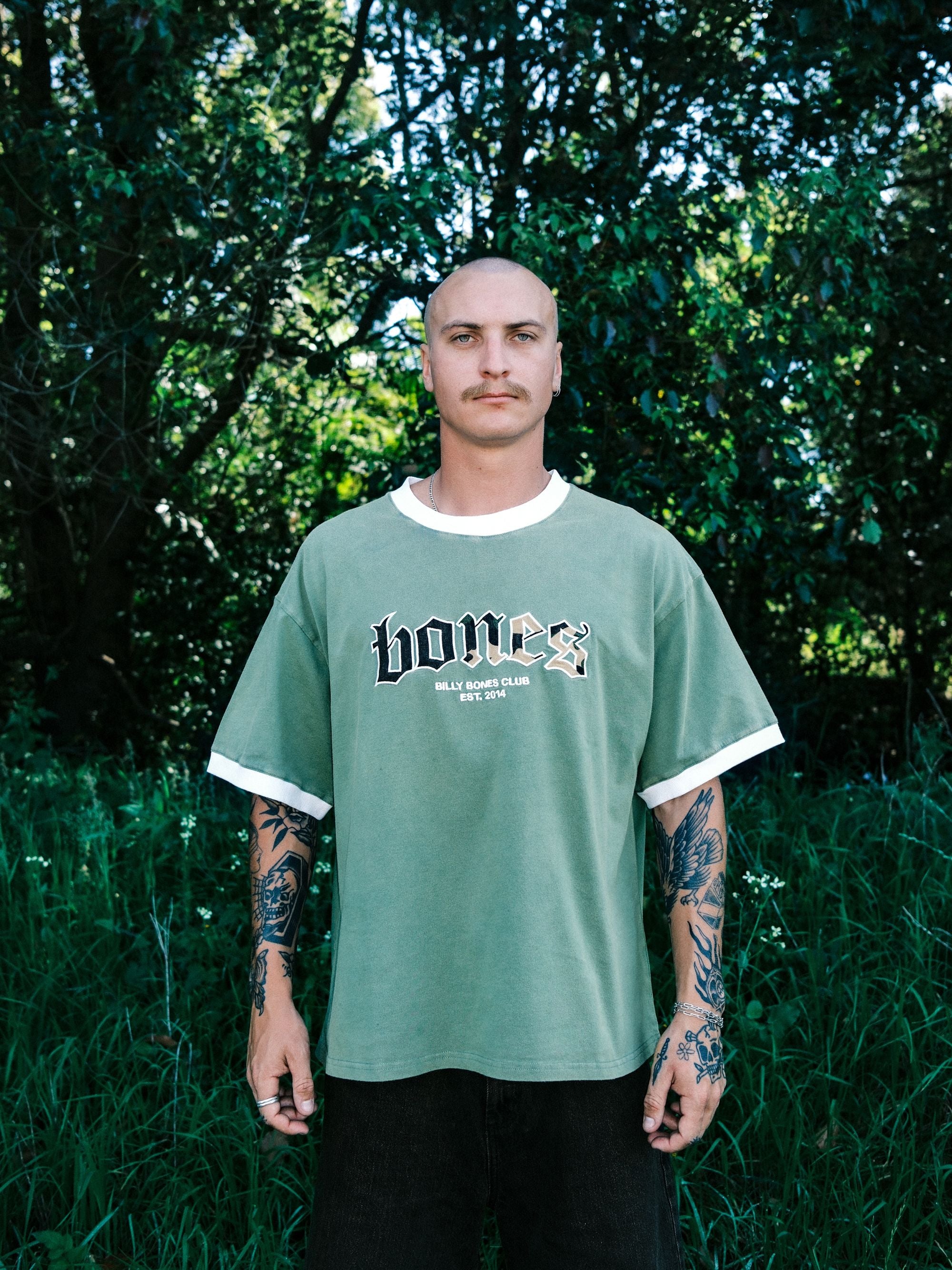 Bones Classic Ringer Tee - Camo