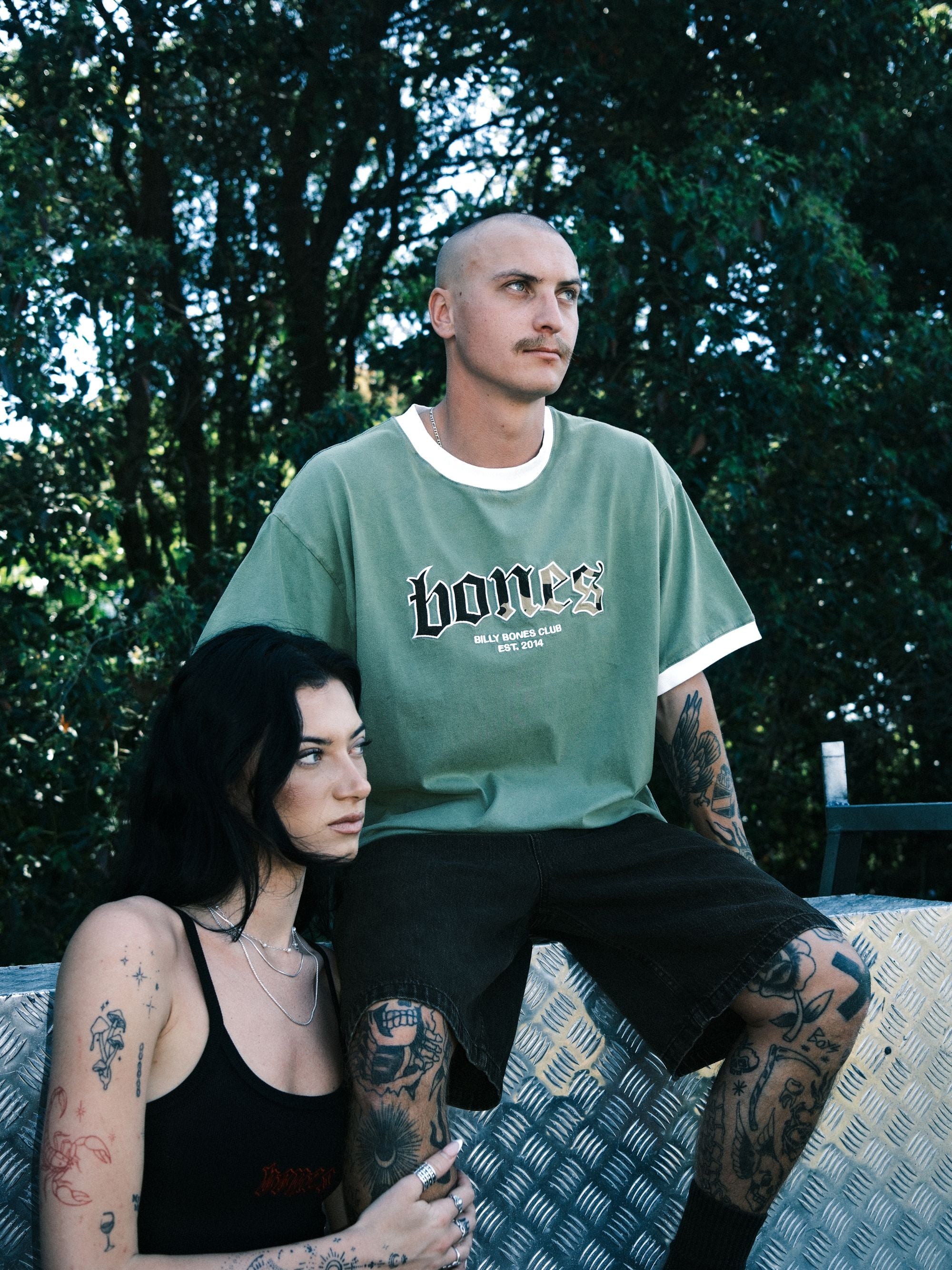 Bones Classic Ringer Tee - Camo