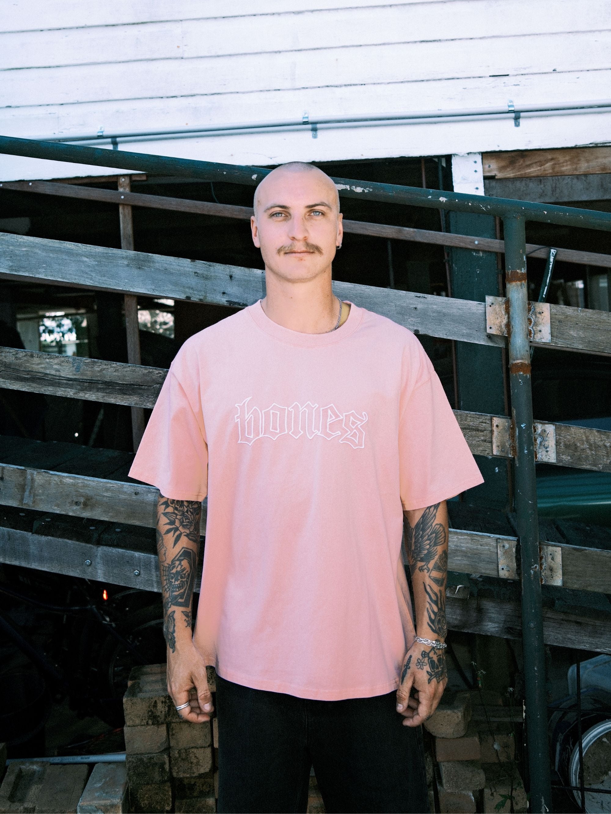 Bones Classic Tee - Vintage Pink
