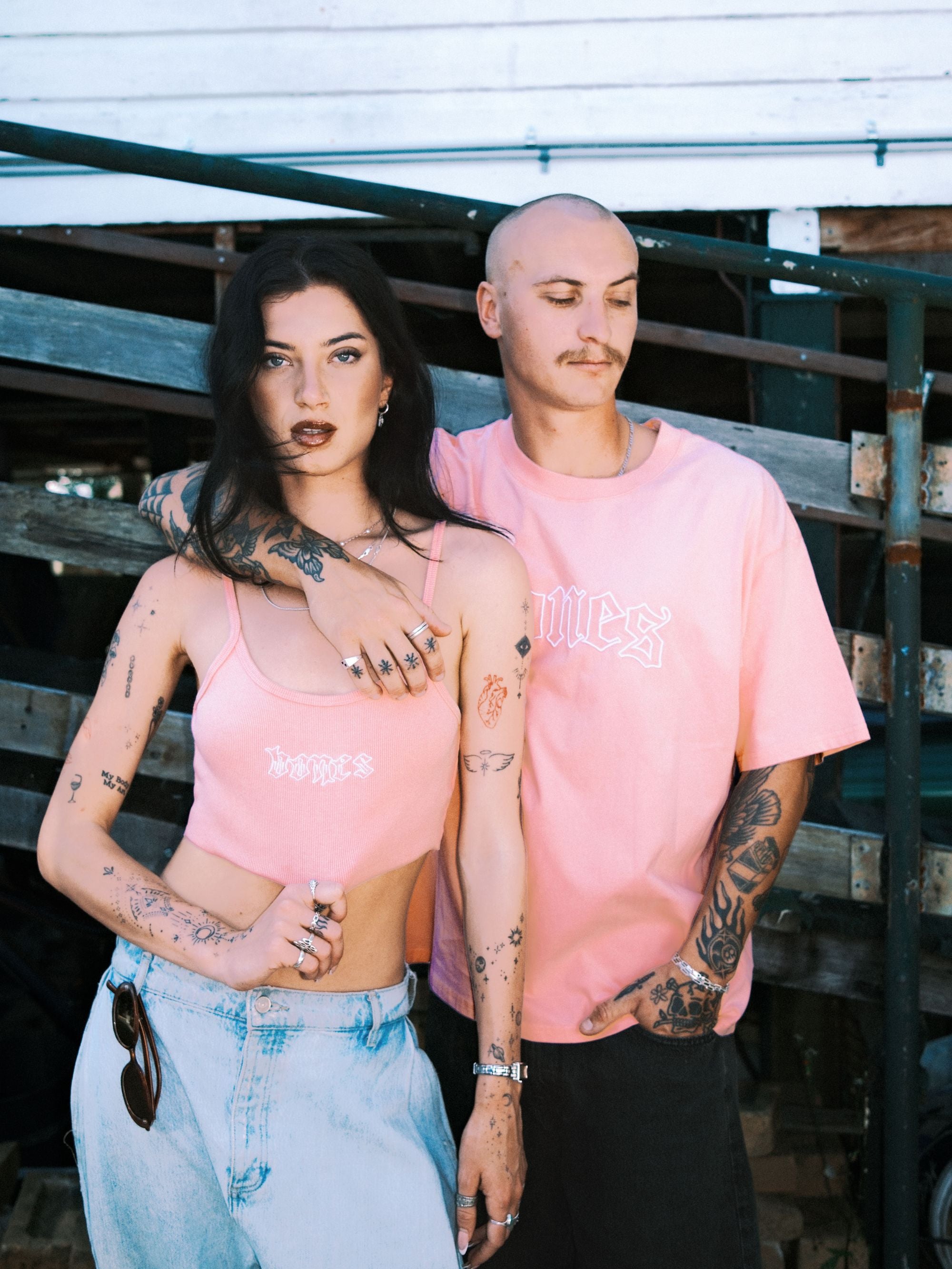 Bones Classic Tee - Vintage Pink