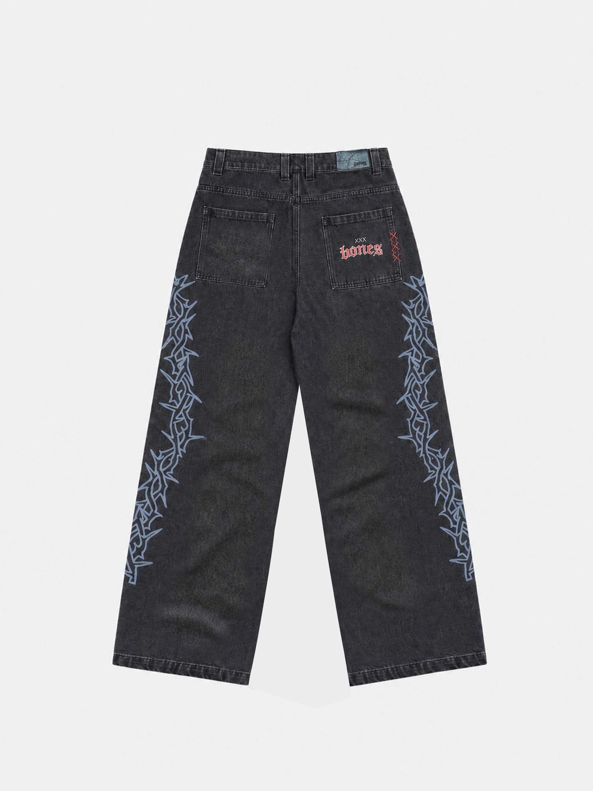 Barb Denim Jeans Baggy - Washed Black