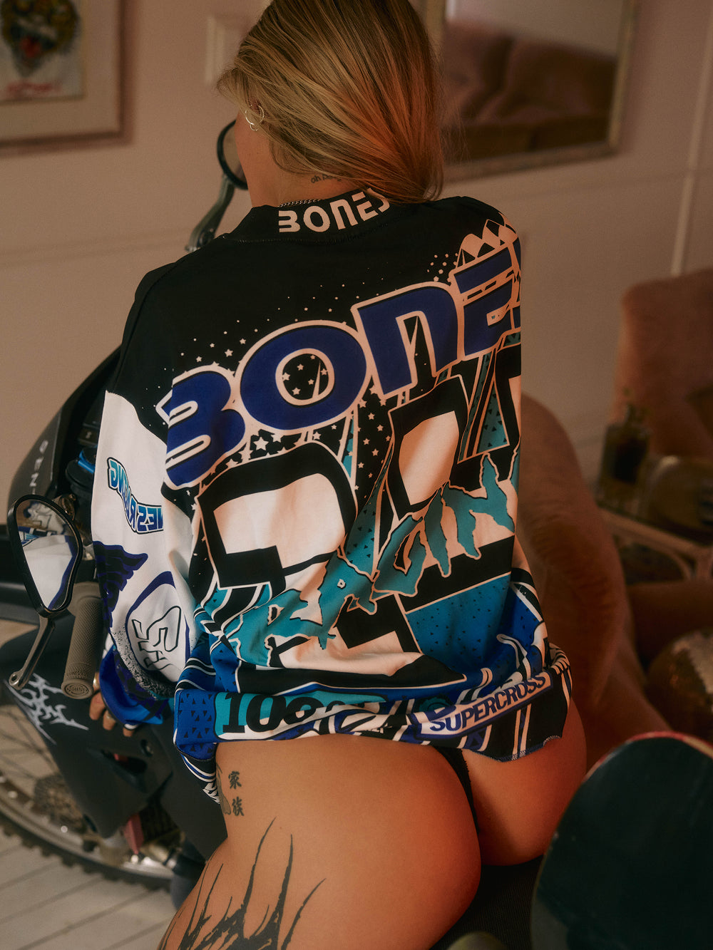 Bones Motocross Jersey - Blue/Black