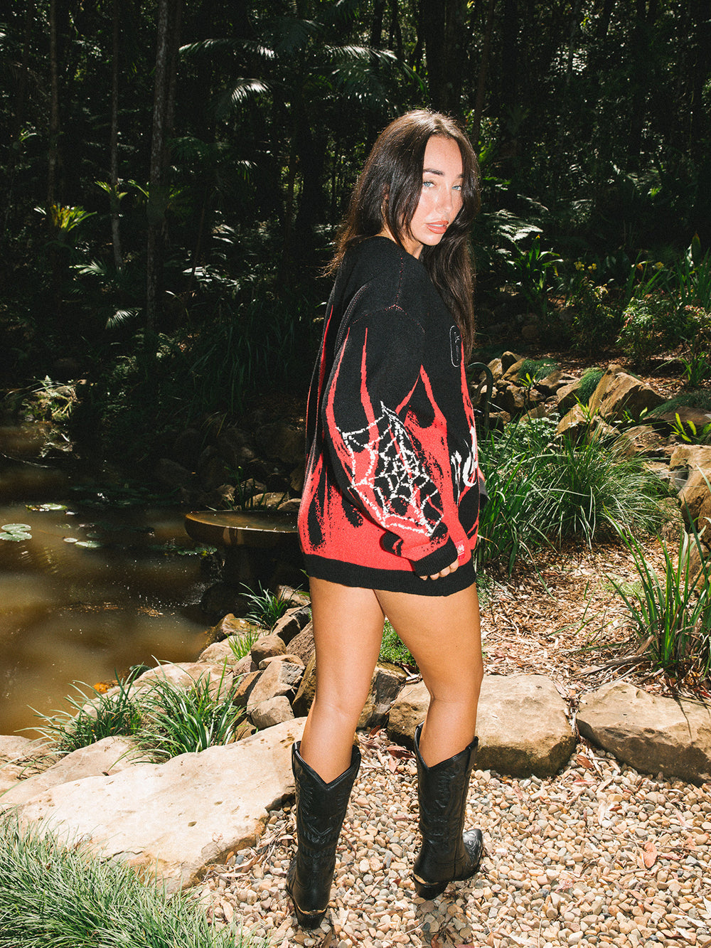 FC Flame Knit - Black/Red