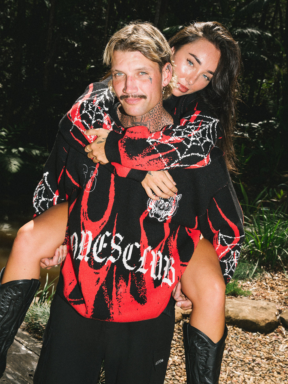 FC Flame Knit - Black/Red