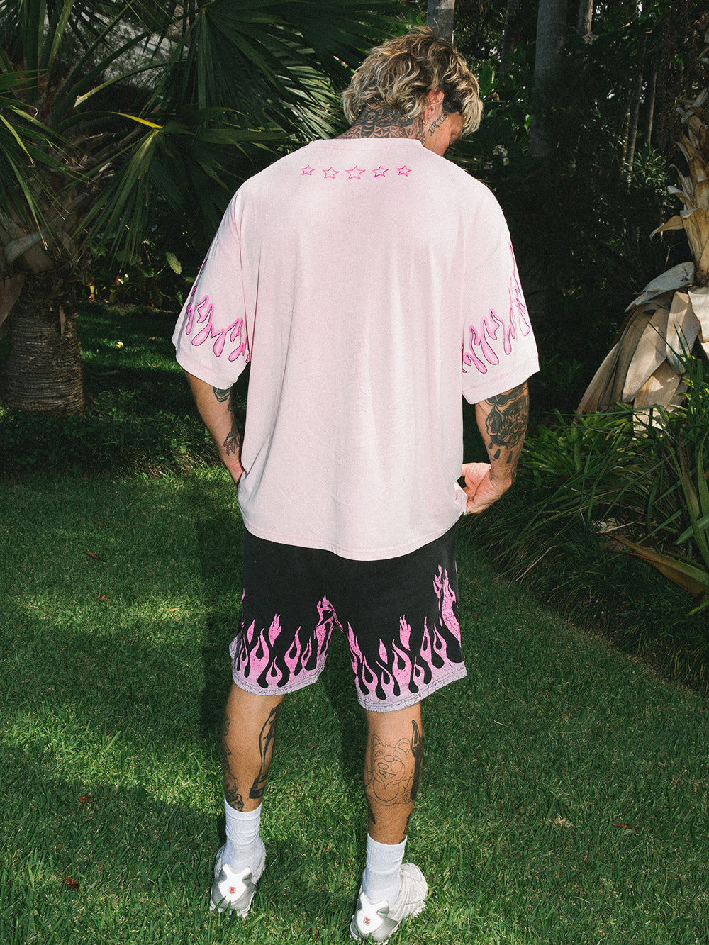 Burner Shorts - Pink Flame