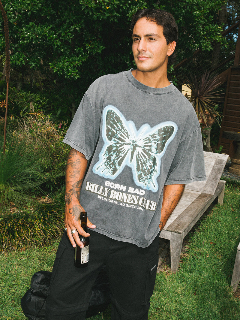 Born Bad Tee - Washed Black