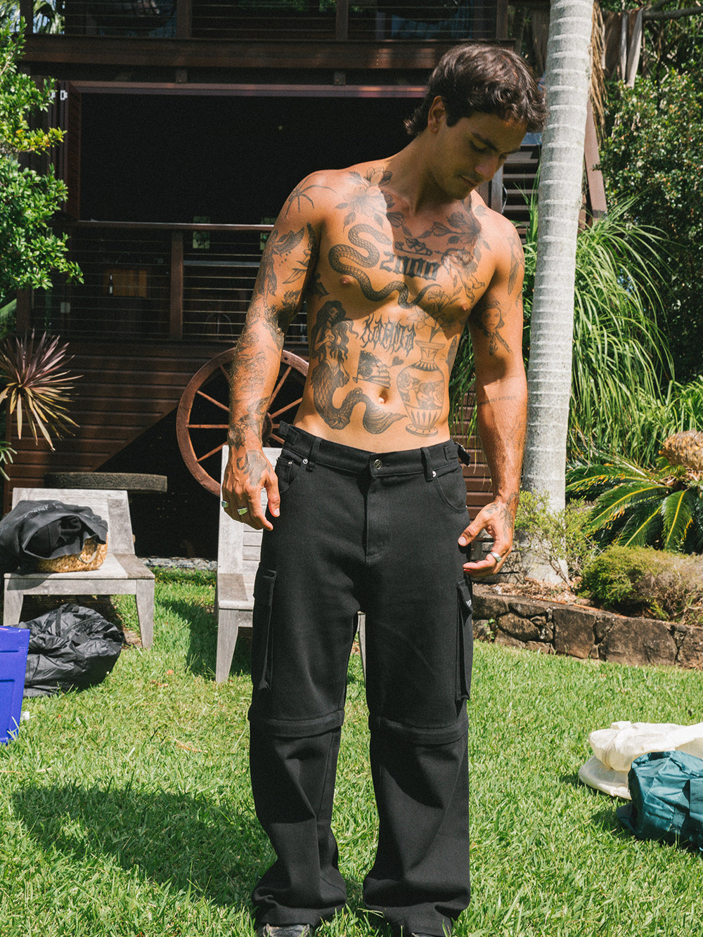 Gothic Convertible Pants - Black