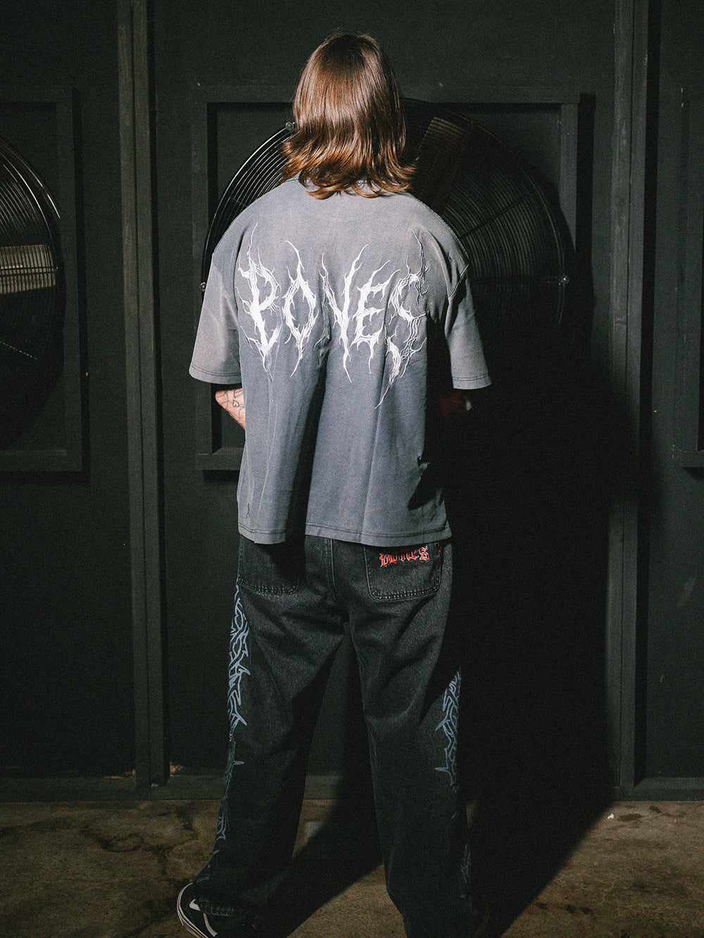Barb Denim Jeans Baggy - Washed Black
