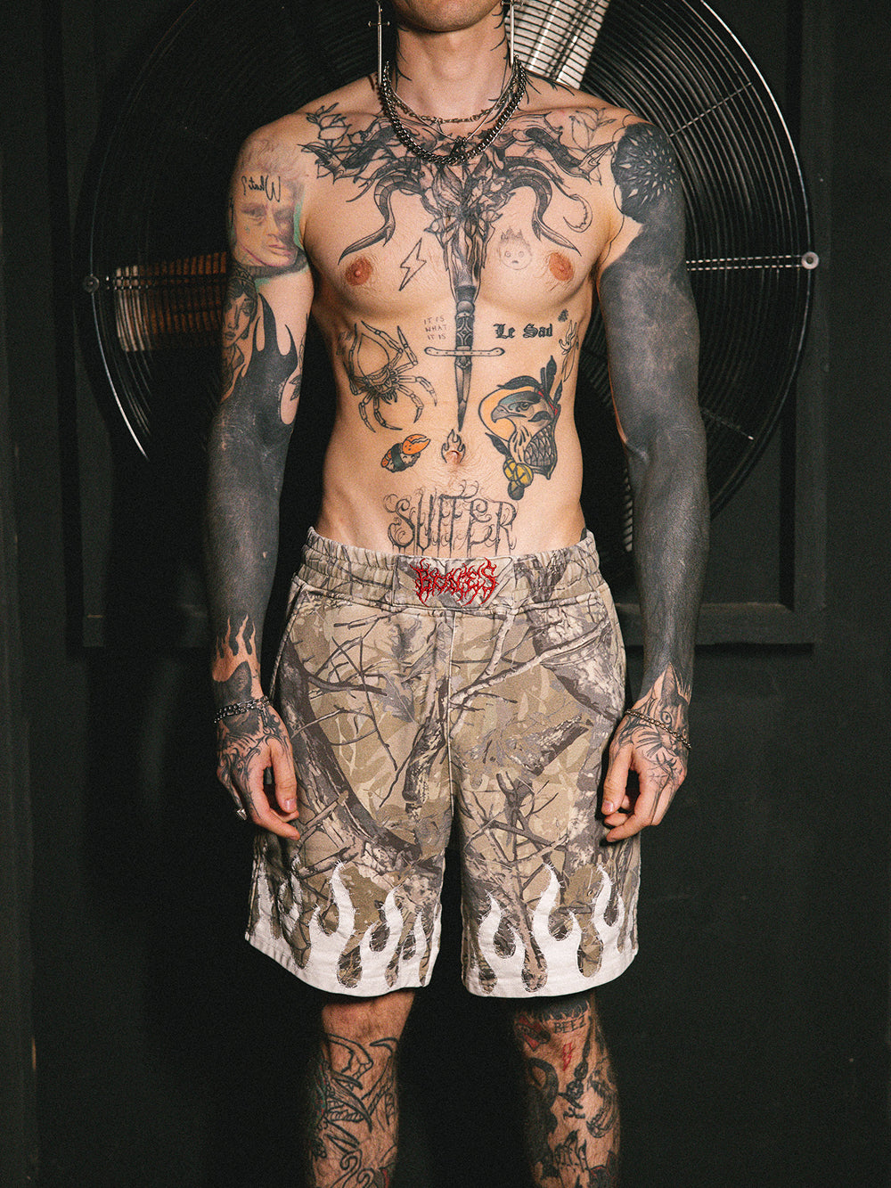 Burner Camo Jersey Short - Camo/Grey