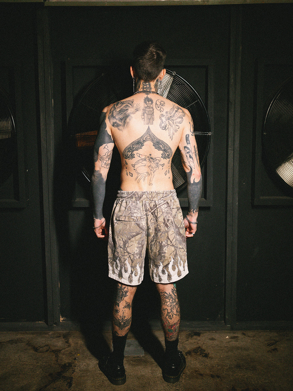 Burner Camo Jersey Short - Camo/Grey