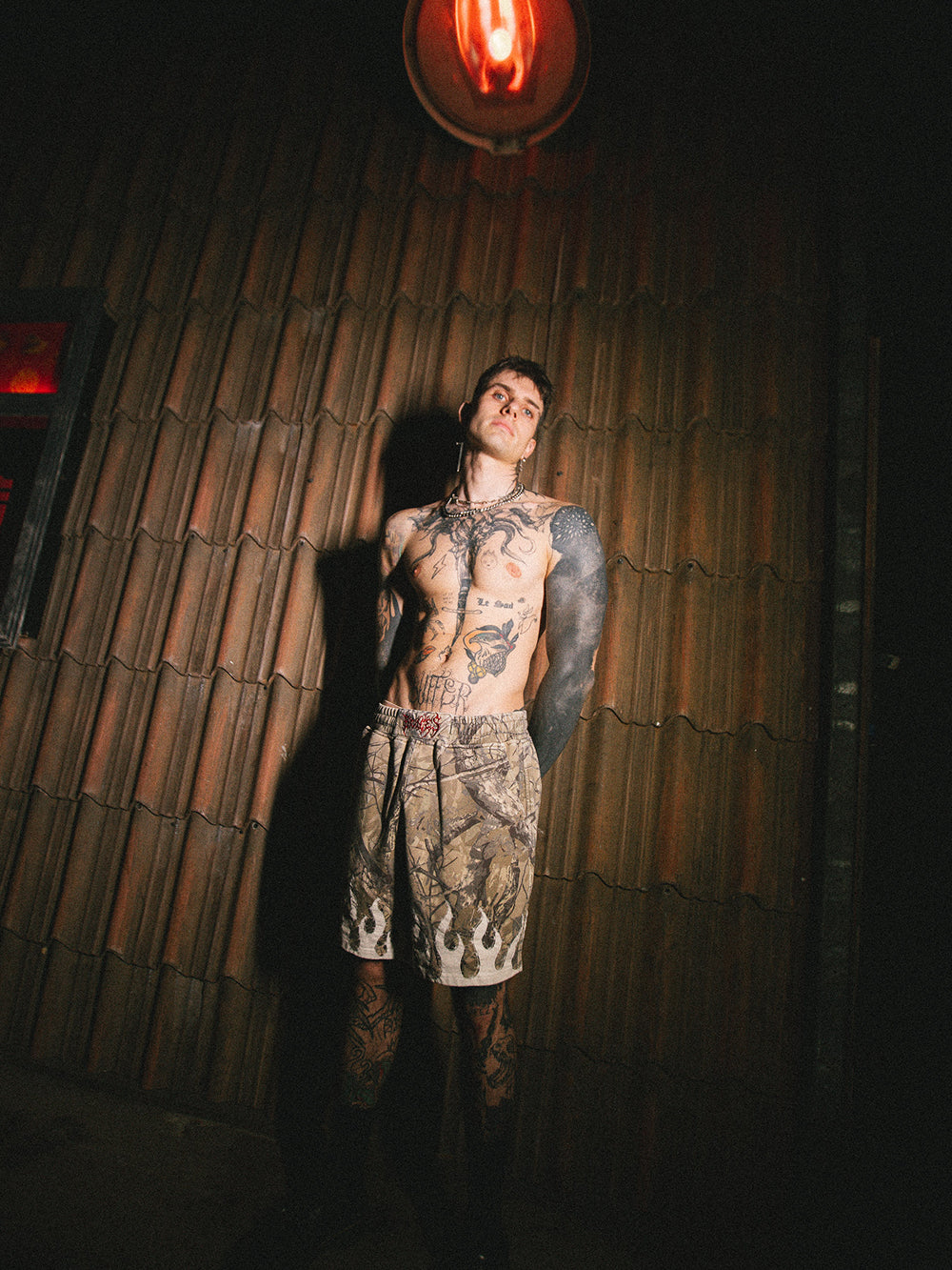 Burner Camo Jersey Short - Camo/Grey