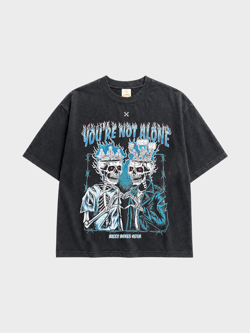 You're Not Alone Tee - Vintage Black