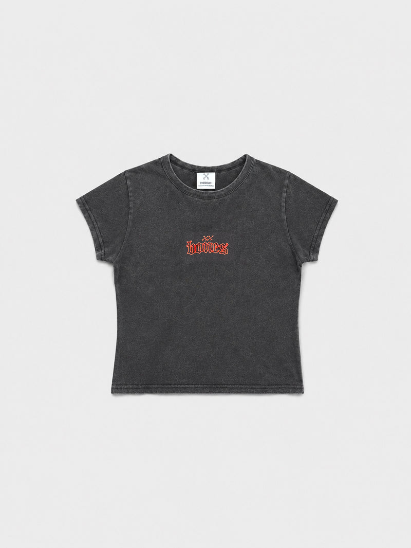 Steeze 2.0 Baby Tee - Vintage Black