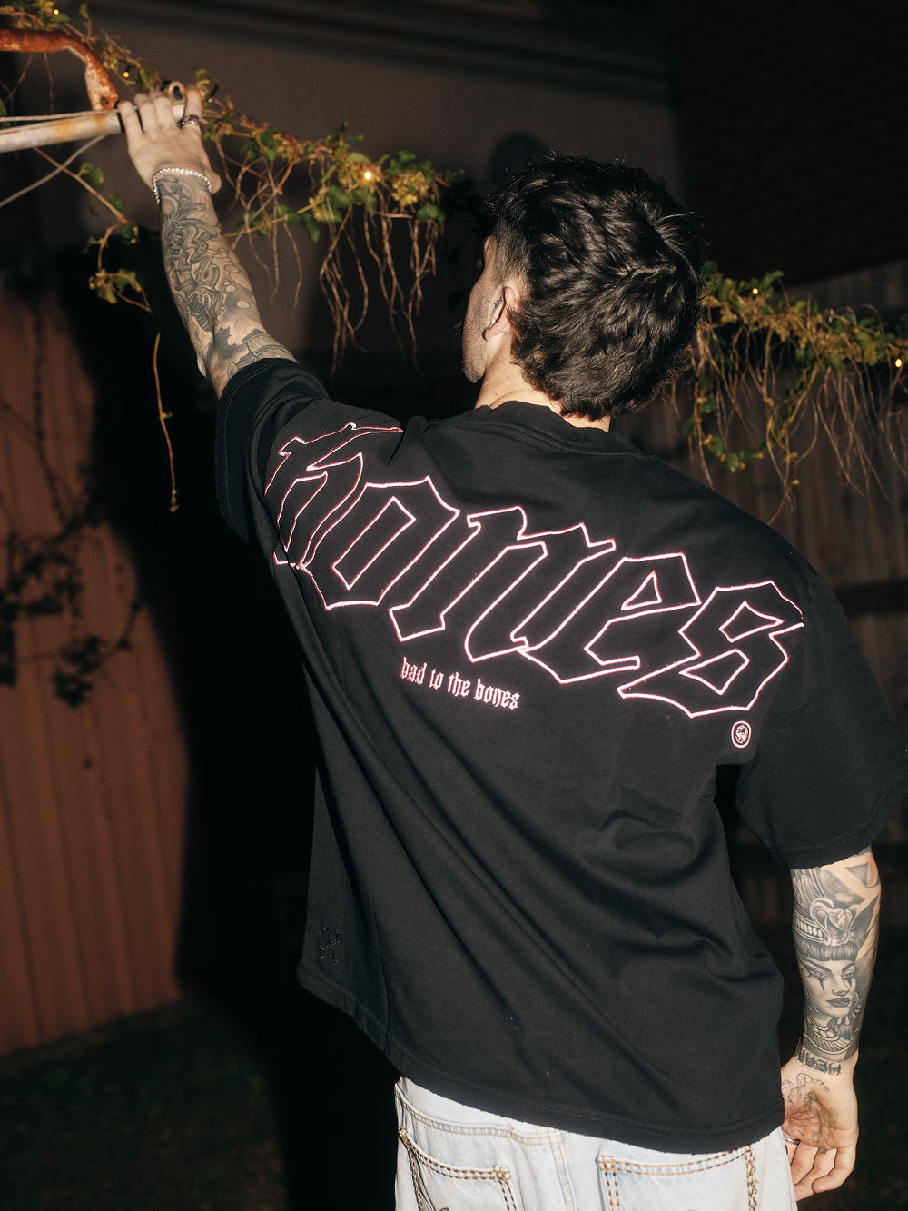 Bones Classic 2.0 Tee - Black/Pink