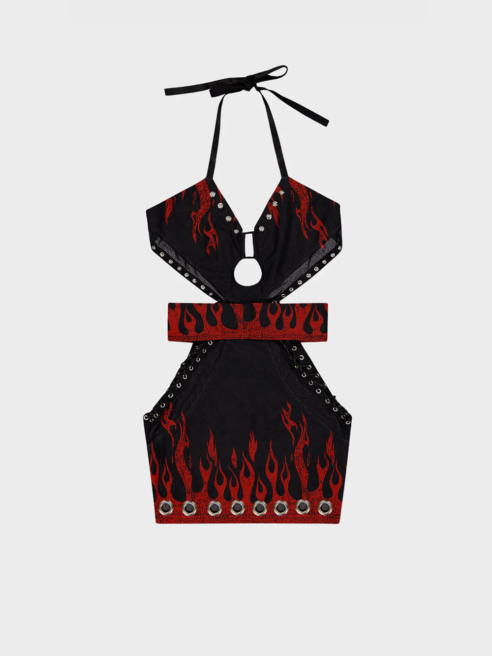 Firestarter Festival Dress - Black/Red | Billy Bones Club