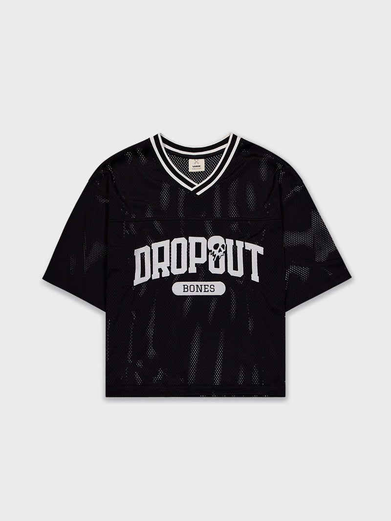 College Dropout Jersey - Mesh Black